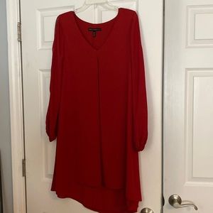Dark red dress